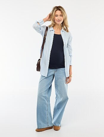 Jeans premaman wide leg