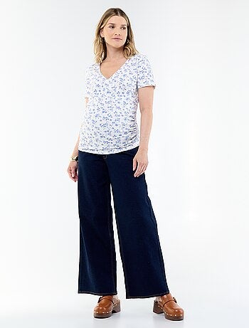 Jeans premaman wide leg