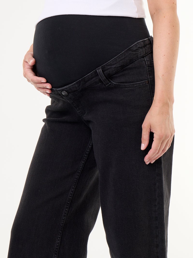 Jeans premaman wide leg Nero - Kiabi