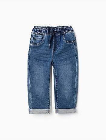 Jeans pull-on con coulisse