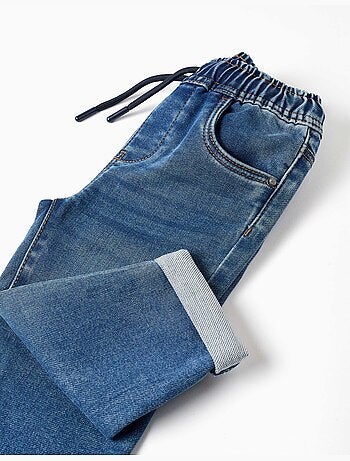 Jeans pull-on con coulisse