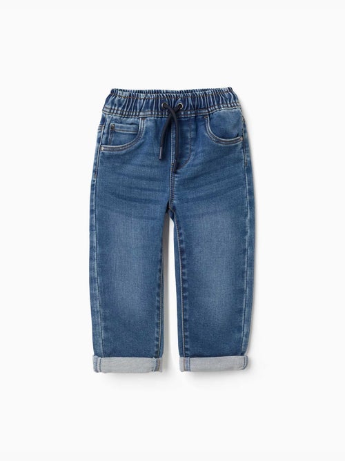 Jeans pull-on con coulisse - Kiabi