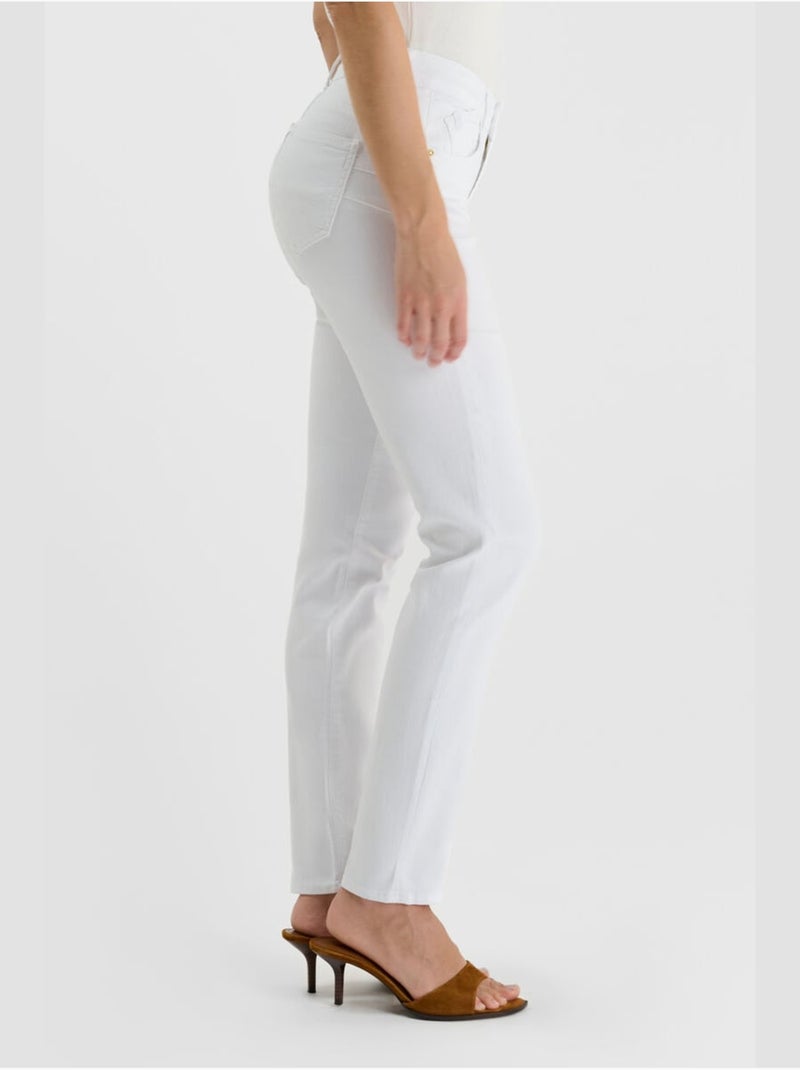 Jeans push-up dritto vita alta PULP, lunghezza 34 Bianco - Kiabi