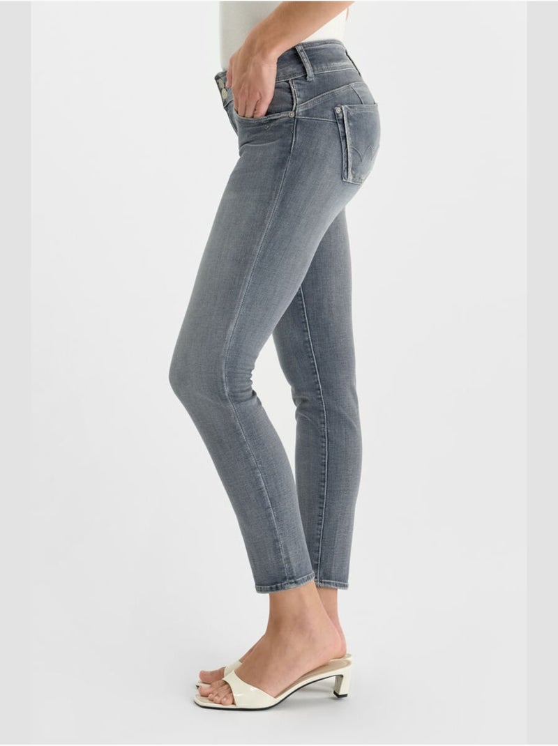 Jeans push-up slim pulp, 7/8 Grigio - Kiabi