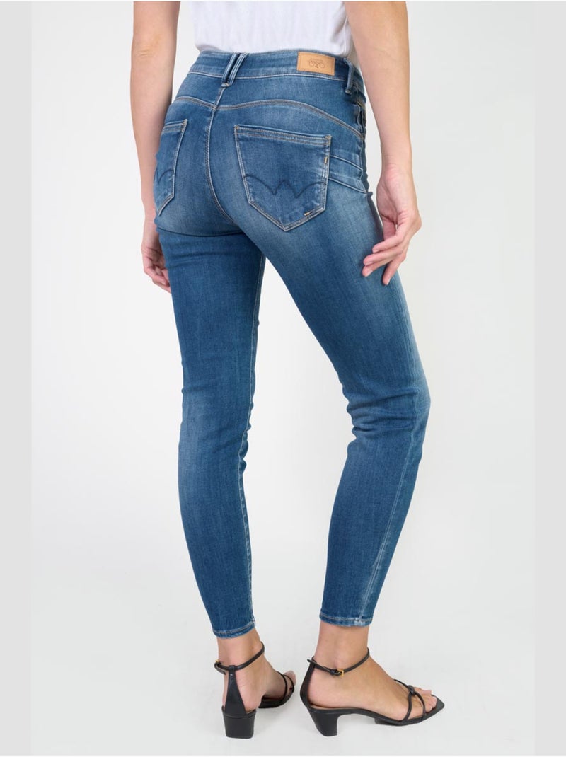 Jeans push-up slim vita alta PULP, 7/8 Blu - Kiabi