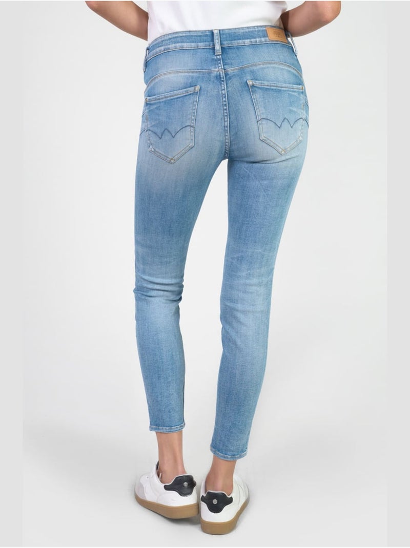 Jeans push-up slim vita alta PULP, 7/8 Blu - Kiabi