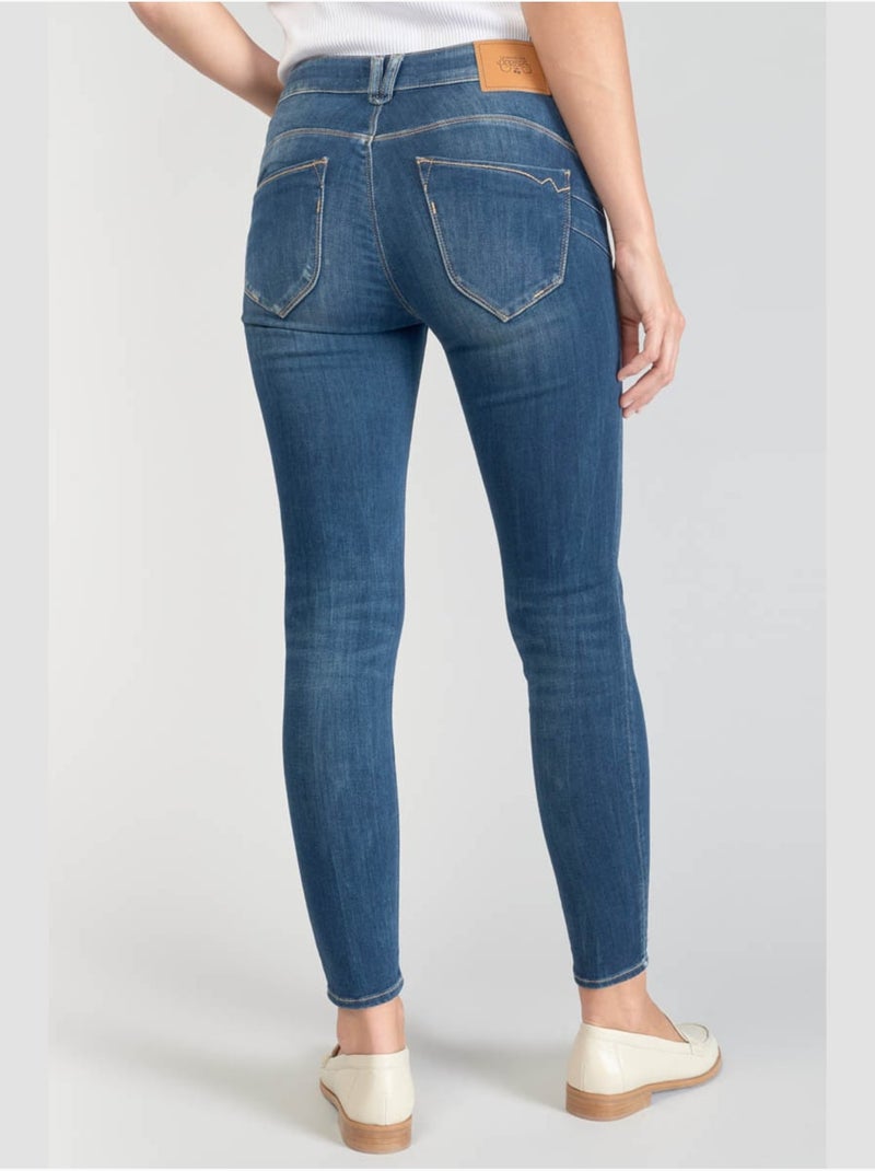 Jeans push-up slim vita alta PULP, 7/8 Blu - Kiabi