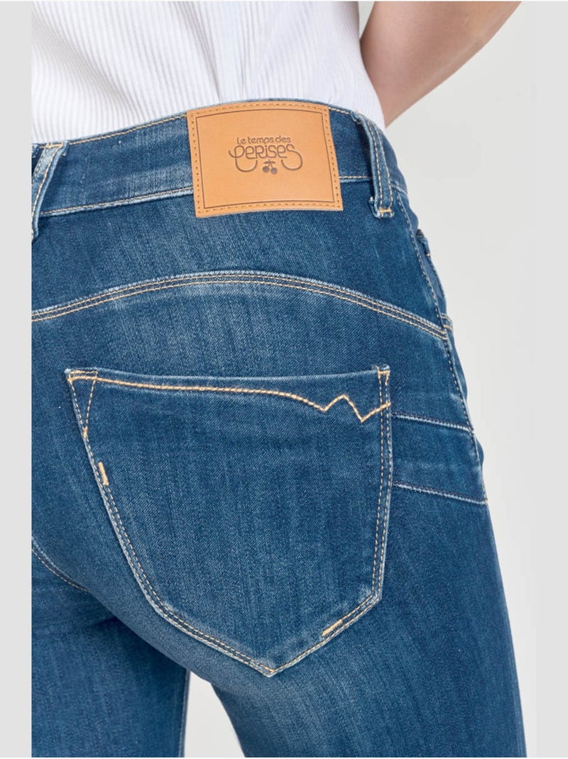 Jeans push-up slim vita alta PULP, 7/8 Blu - Kiabi