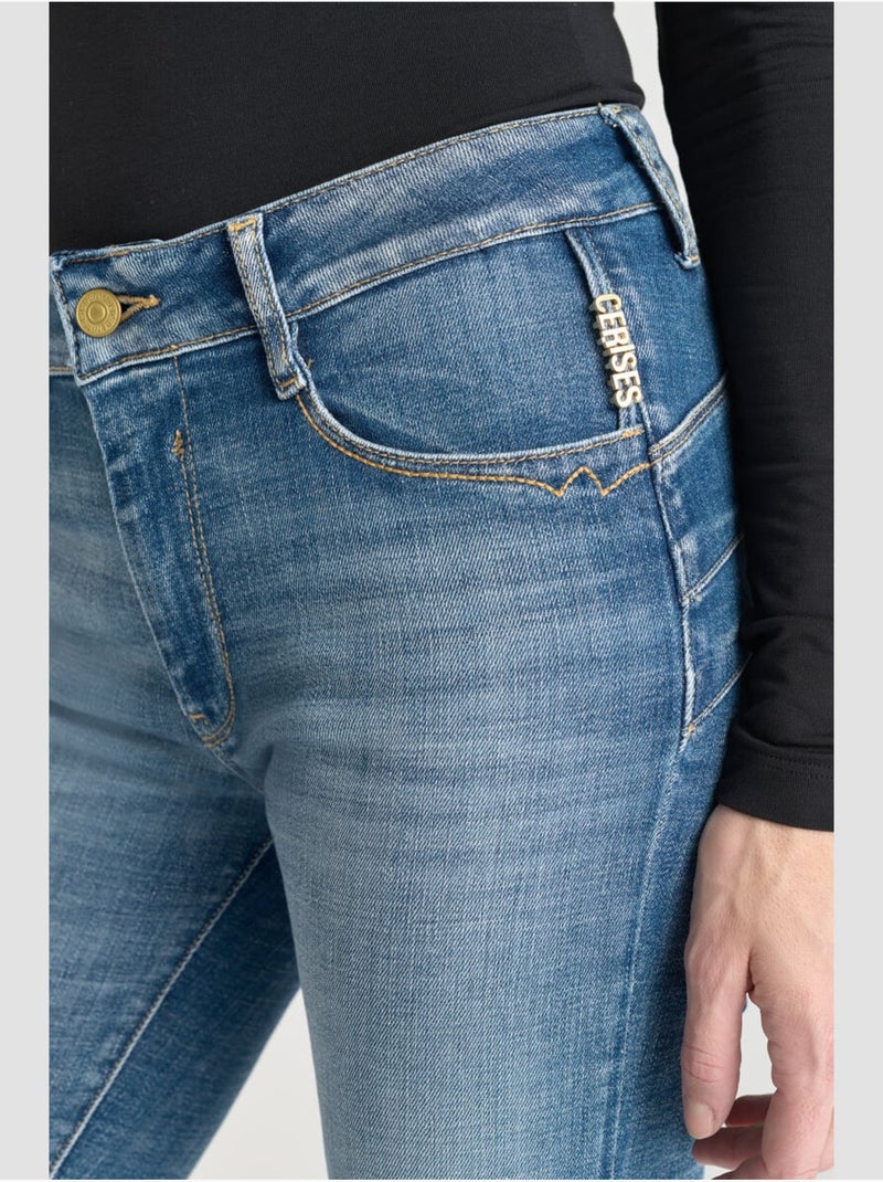 Jeans push-up slim vita alta PULP, 7/8 Blu - Kiabi