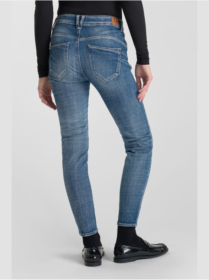 Jeans push-up slim vita alta PULP, 7/8 Blu - Kiabi