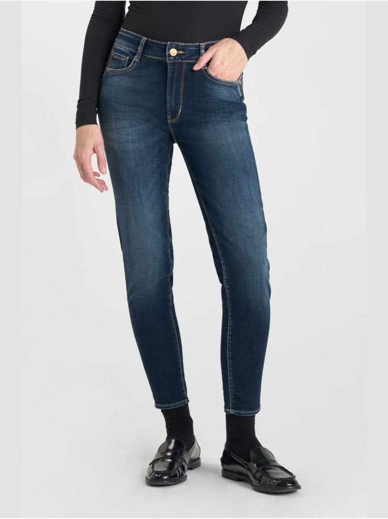 Jeans push-up slim vita alta PULP, 7/8 Blu - Kiabi