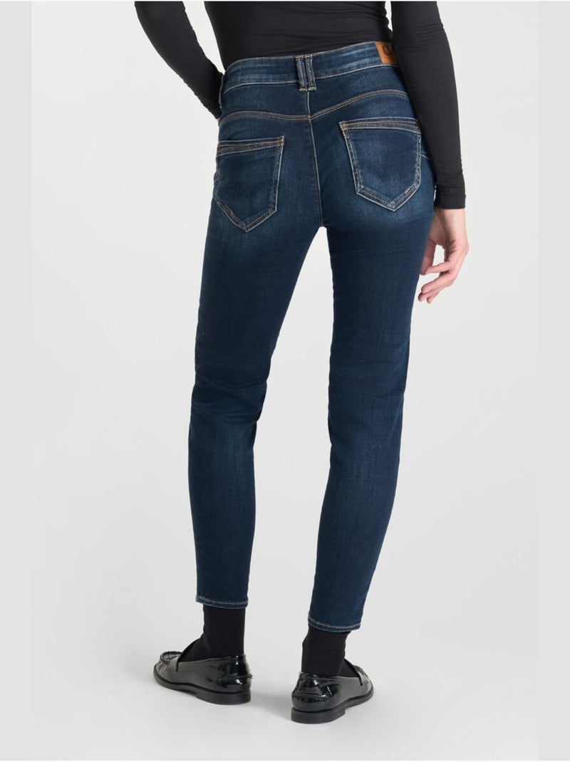 Jeans push-up slim vita alta PULP, 7/8 Blu - Kiabi
