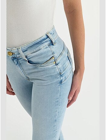 Jeans push-up slim vita alta PULP, 7/8