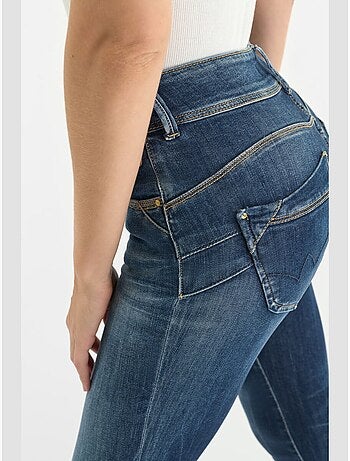 Jeans push-up slim vita alta PULP, 7/8