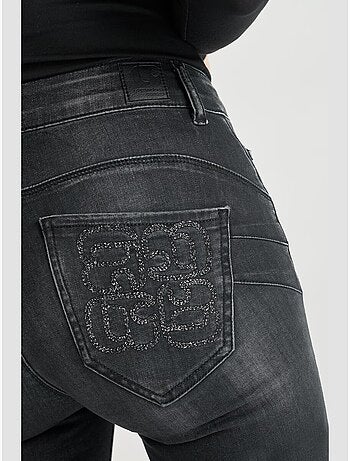 Jeans push-up slim vita alta PULP, 7/8