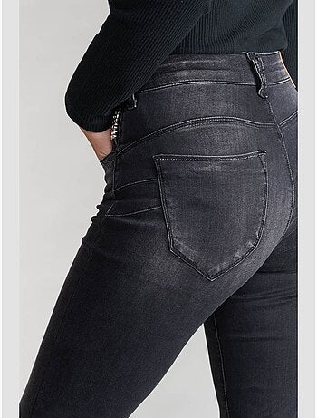 Jeans push-up slim vita alta PULP, 7/8