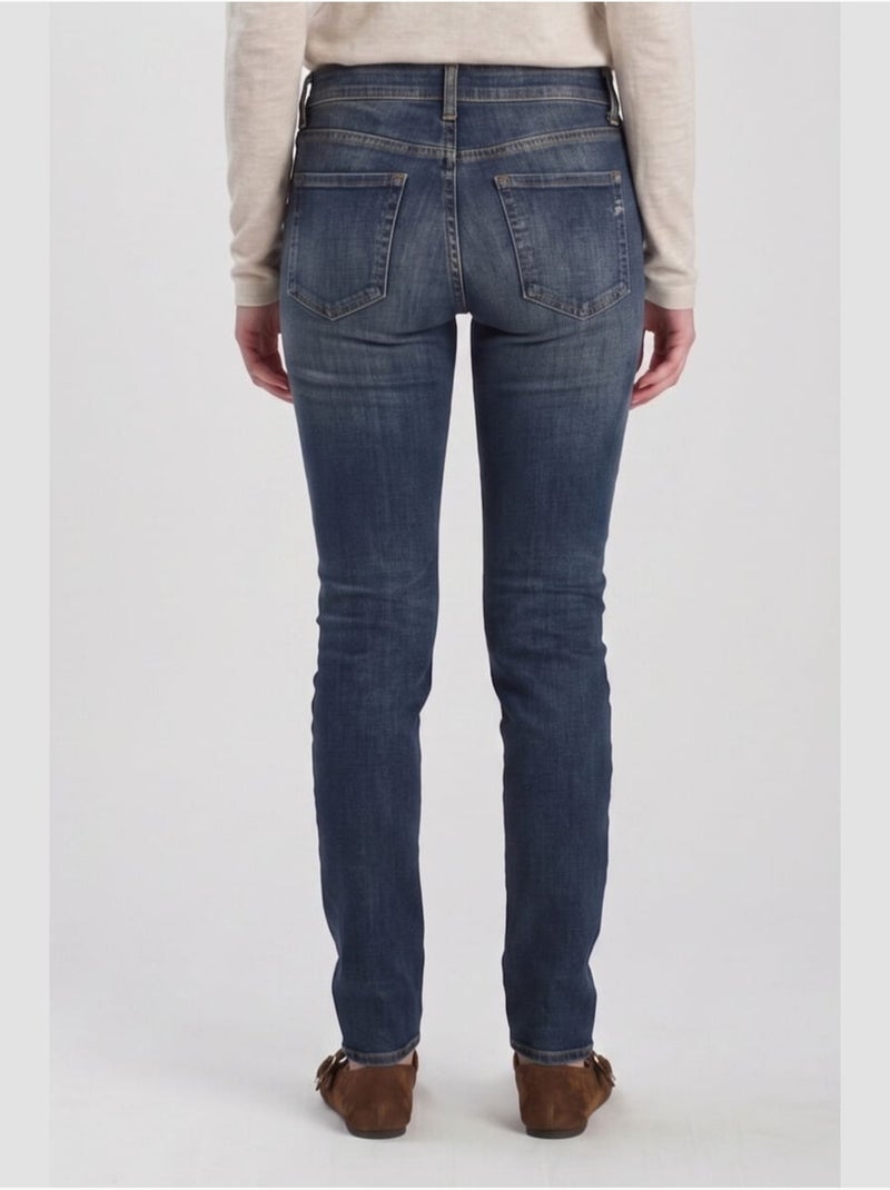 Jeans push-up slim vita alta pulp, lunghezza 34 Blu - Kiabi