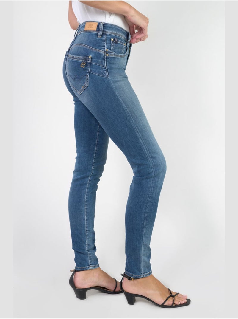 Jeans push-up  vita alta PULP, lunghezza 34 Blu - Kiabi