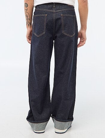 Jeans regular base risvoltata - L32