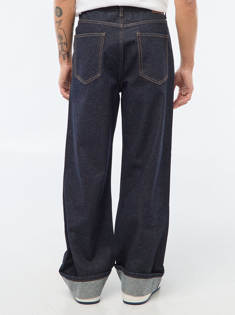 Jeans regular base risvoltata - L32 Blu - Kiabi