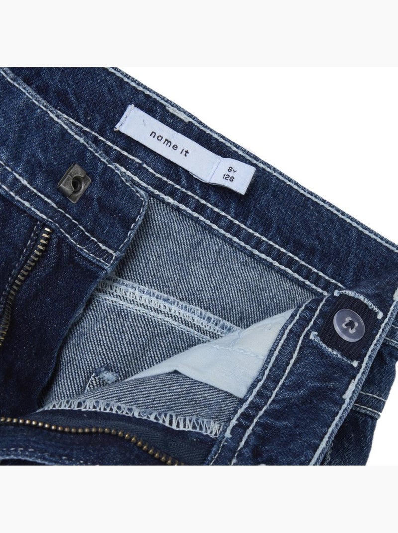Jeans Regular Dritti per Ragazza Name It Blu - Kiabi