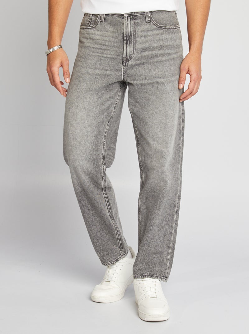Jeans regular fit 5 tasche GRIGIO - Kiabi