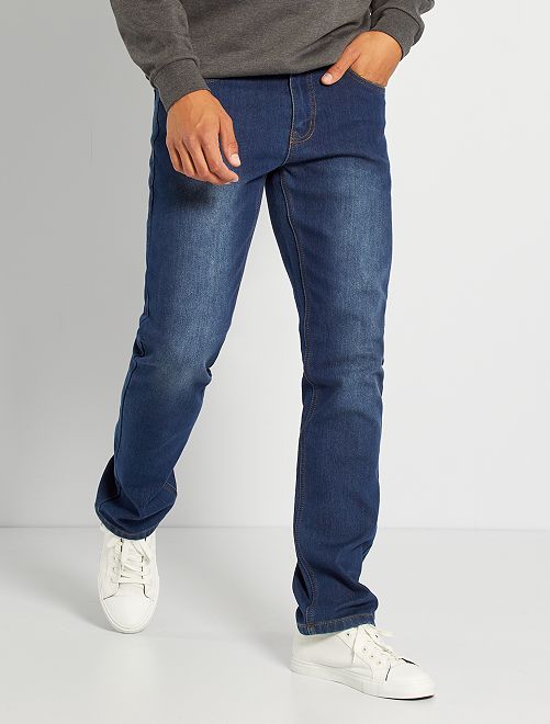 Jeans regular fit foderati in pile - brut - Kiabi - 25.00€