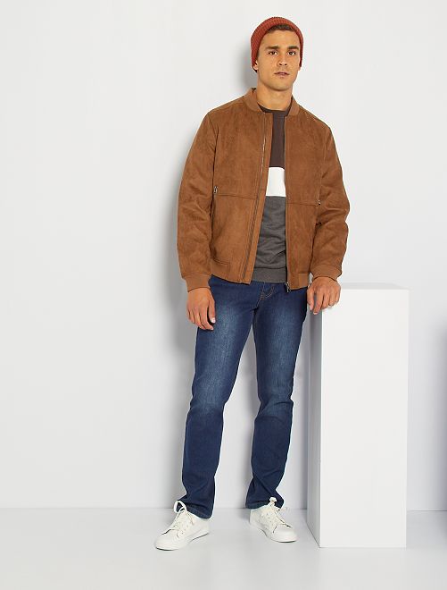 Jeans regular fit foderati in pile - brut - Kiabi - 25.00€