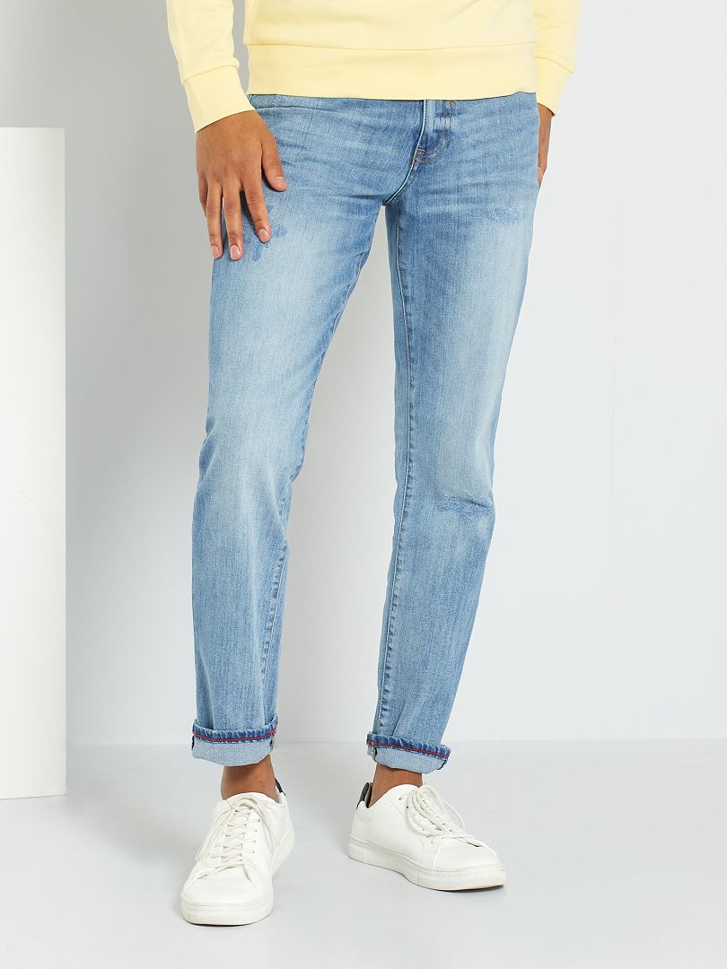 Jeans regular fit in denim di cotone BLU - Kiabi