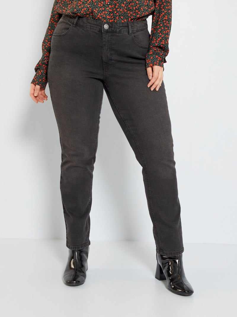 Jeans regular fit in denim stretch NERO - Kiabi