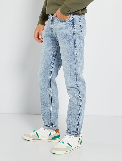 Jeans regular fit in puro cotone - BLU - Kiabi - 20.00€