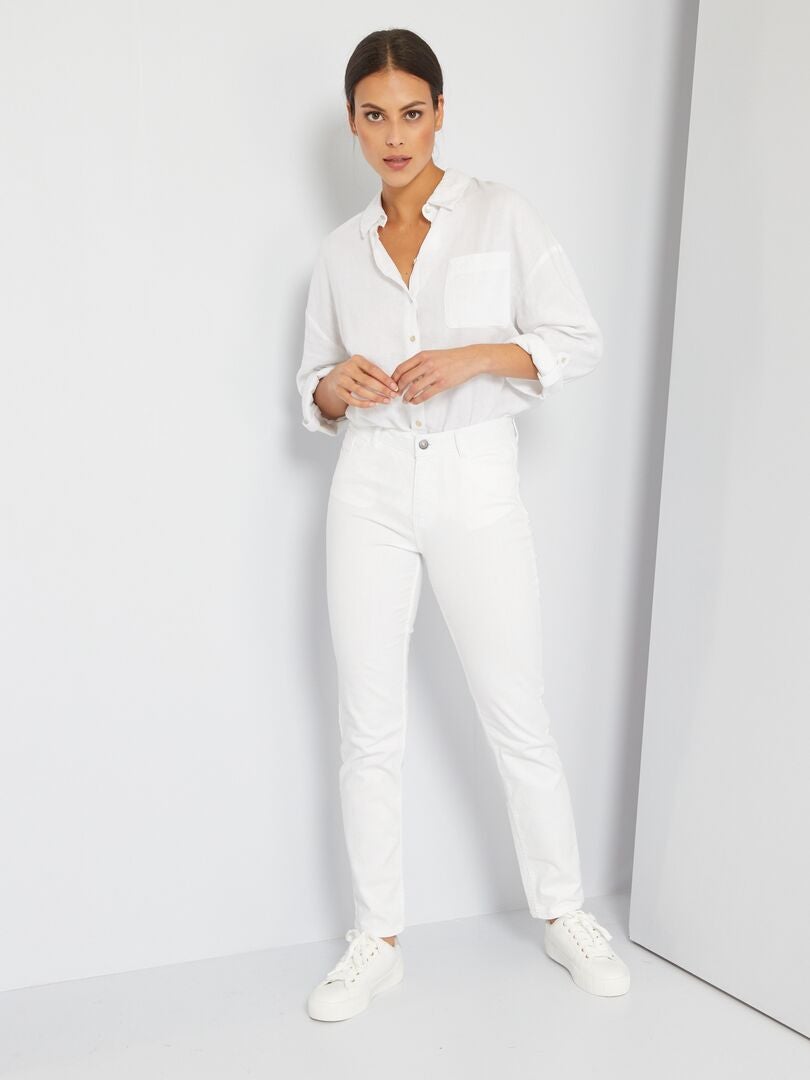 Jeans regular L32 Bianco - Kiabi
