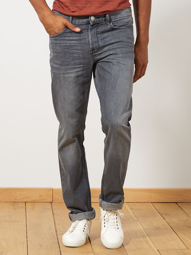 Jeans regular L34 grigio - Kiabi