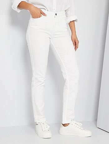 Pantaloni jeansStrenesse in Denim di colore Bianco Donna Abbigliamento da Jeans da Jeans dritti 