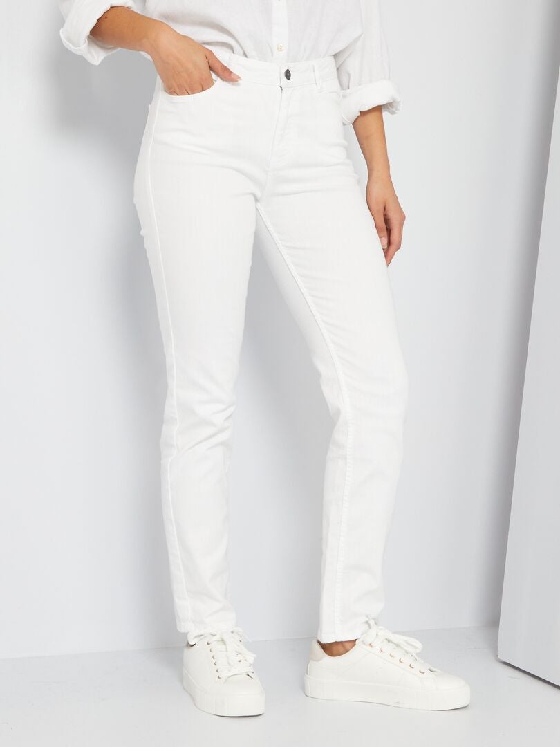 Jeans regular lunghezza US34 Bianco - Kiabi