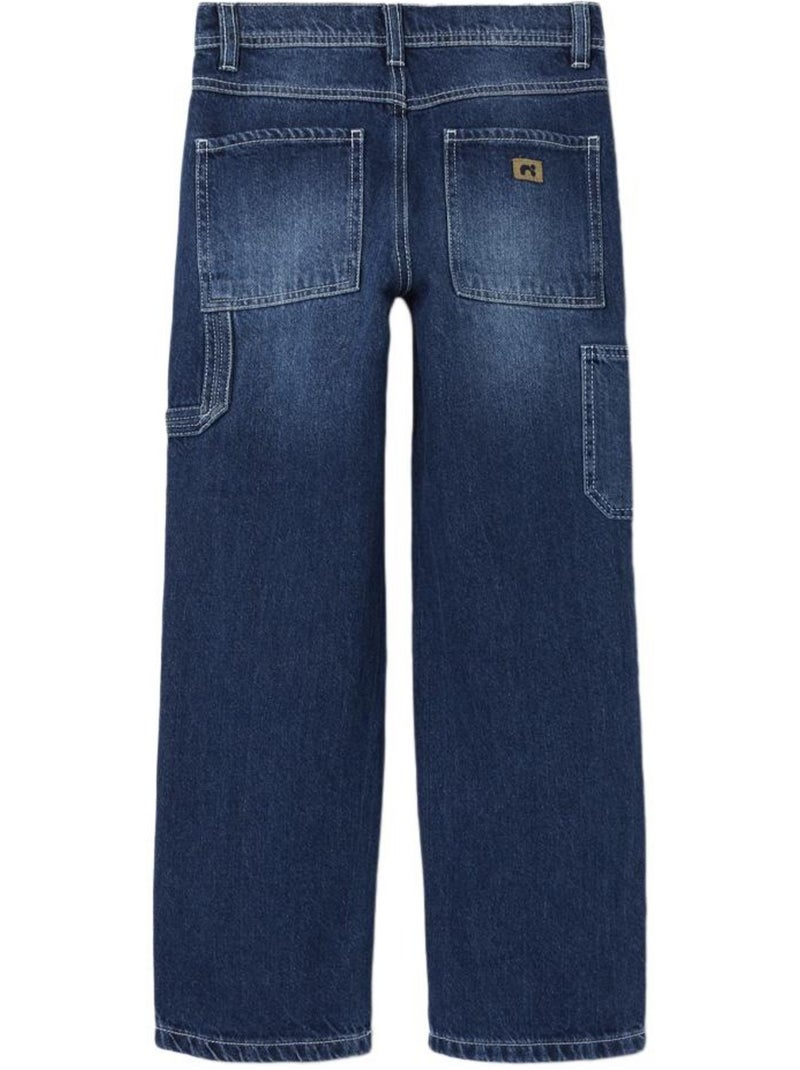 Jeans Regular Scuro Bambina Name it Straight Blu - Kiabi