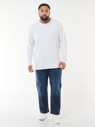 Jeans regular / taglio dritto a 5 tasche