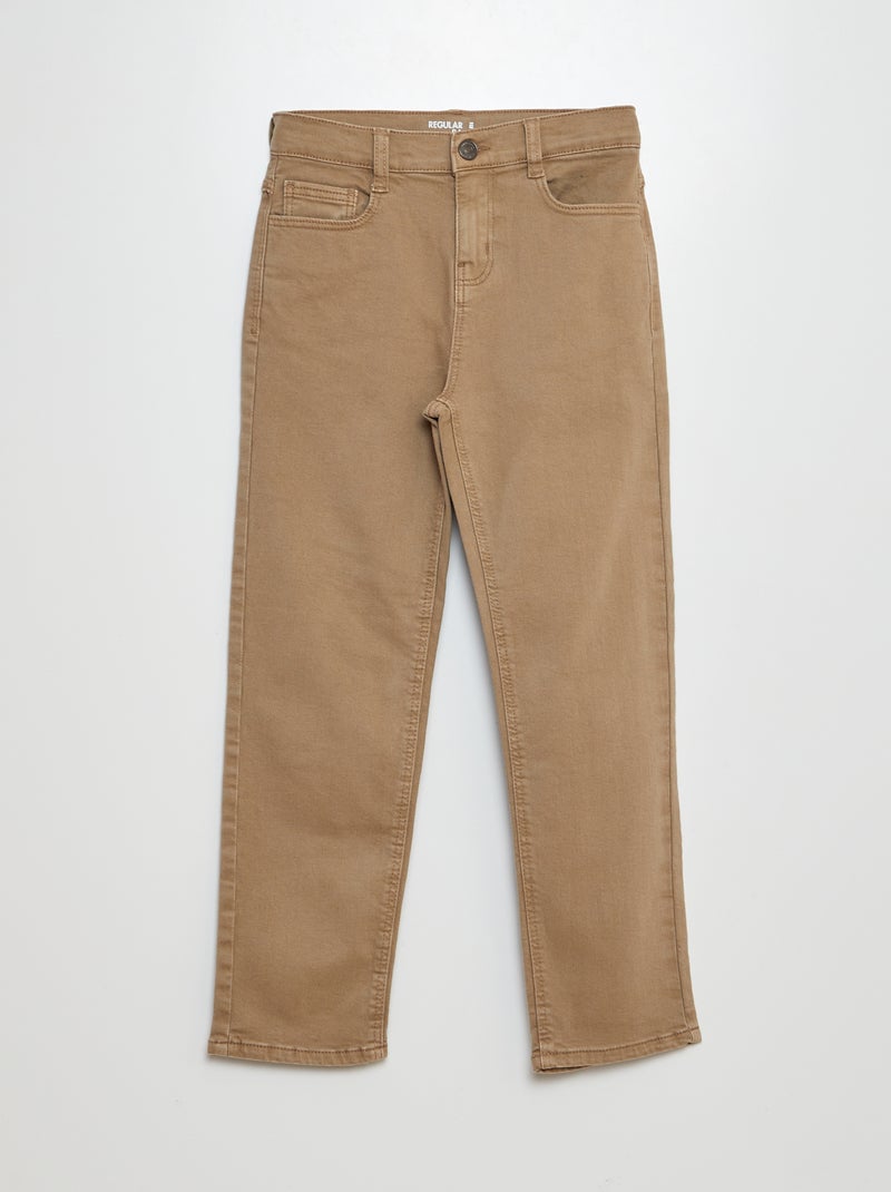 Jeans regular taglio dritto BEIGE - Kiabi