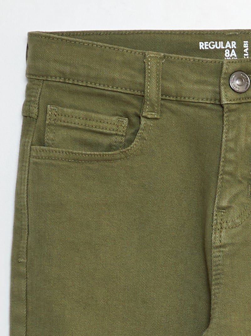 Jeans regular taglio dritto VERDE - Kiabi