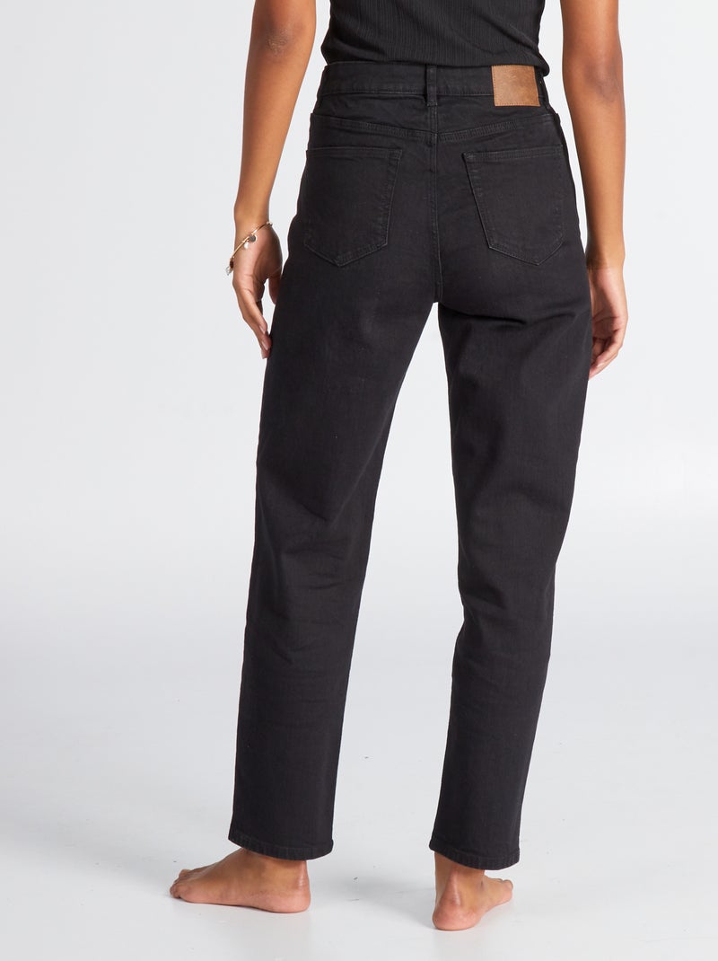 Jeans regular vita alta - 34L NERO - Kiabi