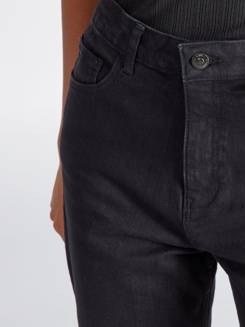 Jeans regular vita alta - 34L NERO - Kiabi