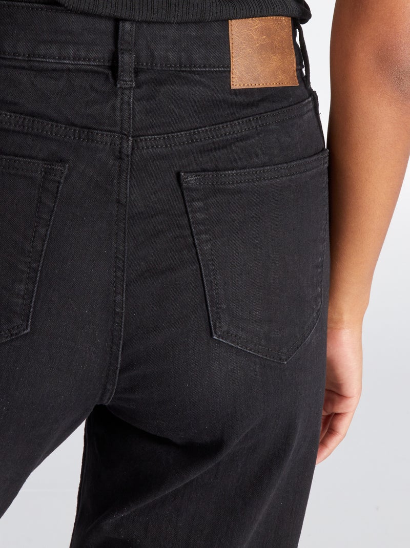 Jeans regular vita alta - 34L NERO - Kiabi