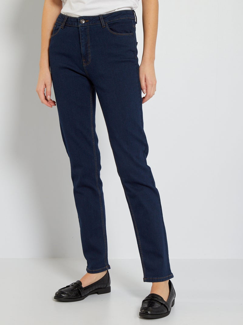 Jeans regular vita alta - L30 BLU - Kiabi