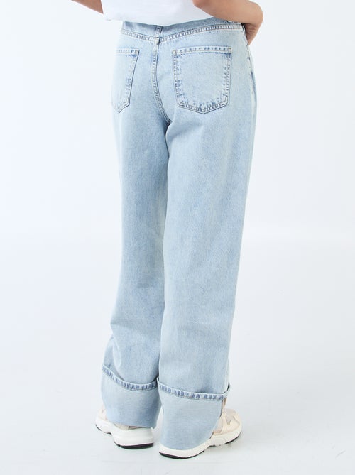 Jeans regular / vita standard con ampi orli - Kiabi