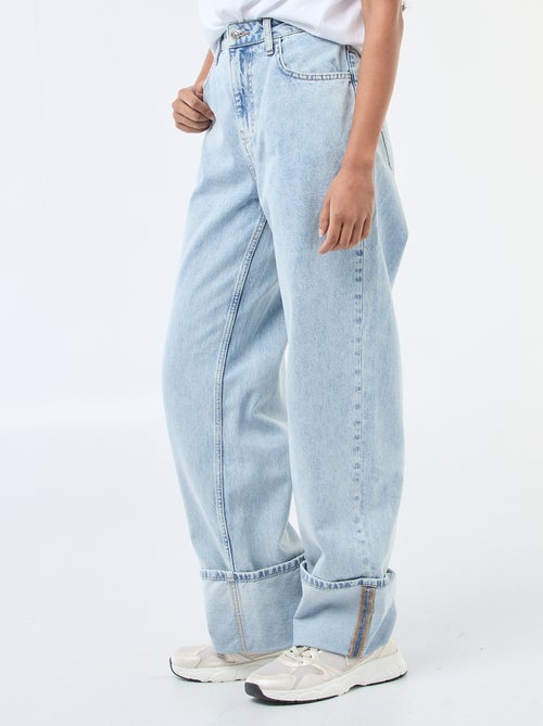 Jeans regular / vita standard con ampi orli - Kiabi