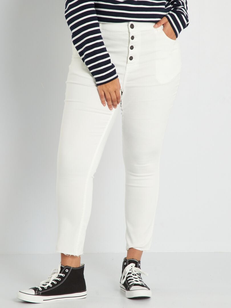 Jeans skinny - 32L bianco - Kiabi