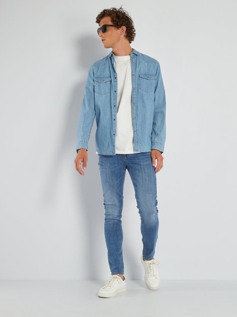 Jeans skinny 5 tasche - L32 BLU - Kiabi