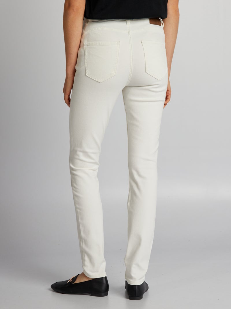 Jeans skinny a vita alta - L28 BIANCO - Kiabi