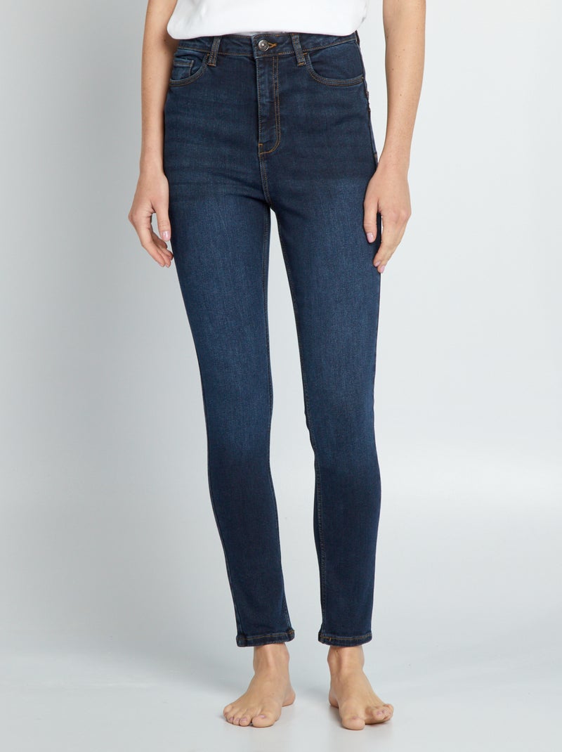 Jeans skinny a vita alta - L28 BLU - Kiabi