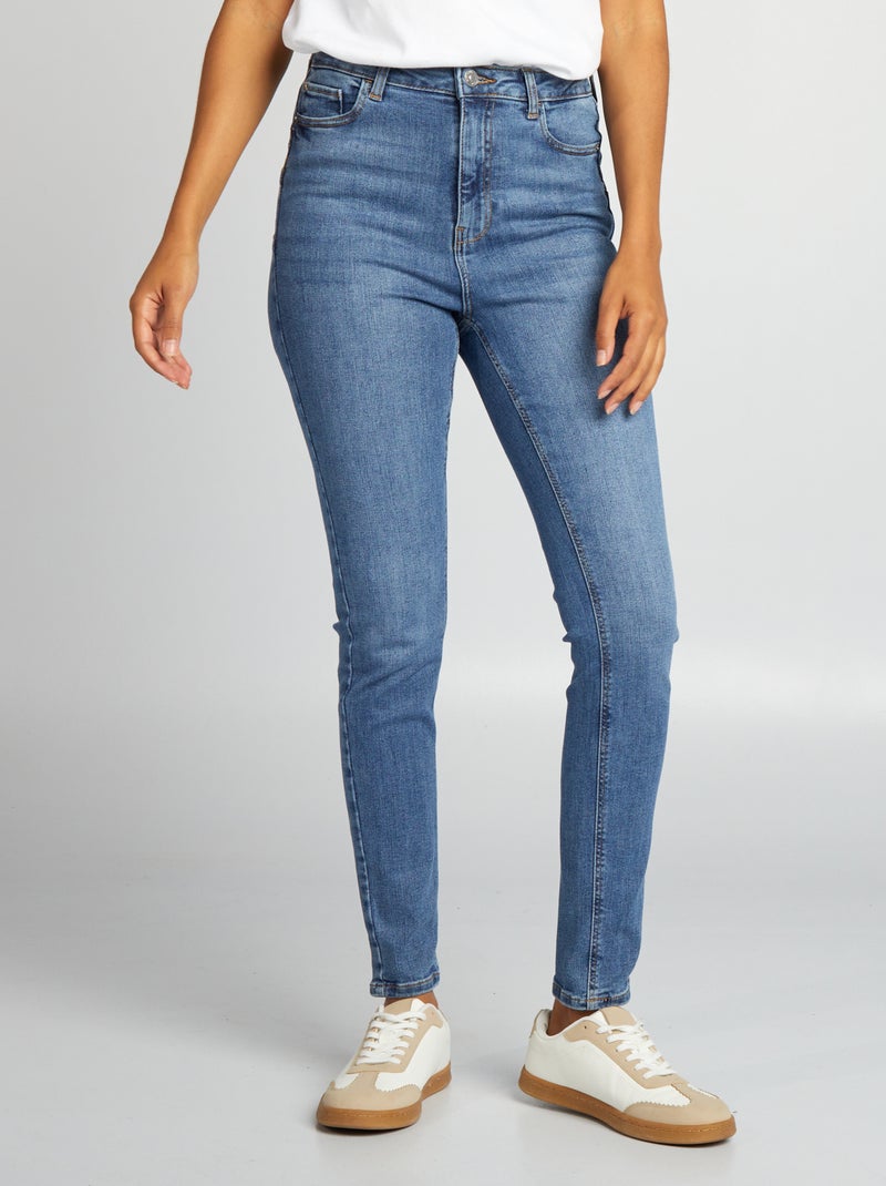 Jeans skinny a vita alta - L28 BLU - Kiabi